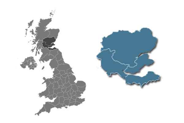 Eastern Scotland and the coast map