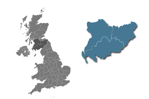 Southern Scotland area map